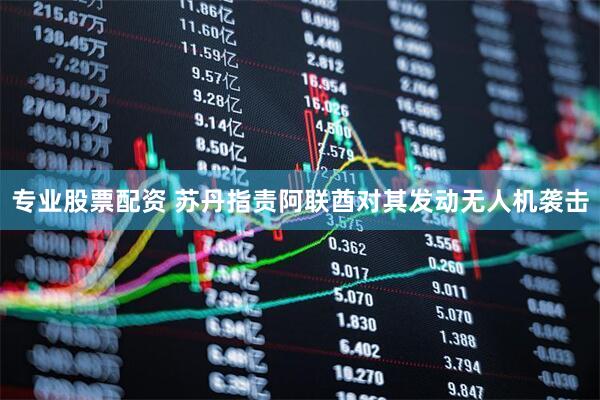 专业股票配资 苏丹指责阿联酋对其发动无人机袭击